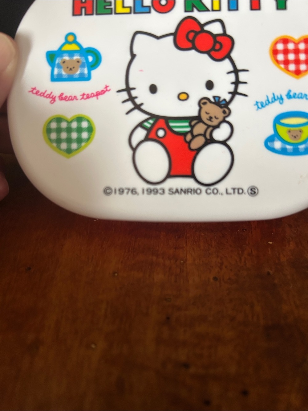 HELLO KITTY Sanrio Vintage 1993 Plastic Container with Compartments - Picture 6 of 6